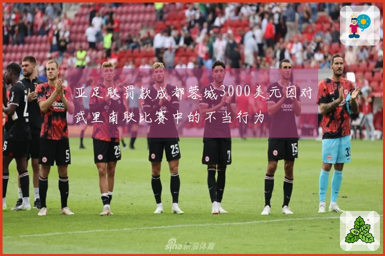 亚足联罚款成都蓉城3000美元因对武里南联比赛中的不当行为